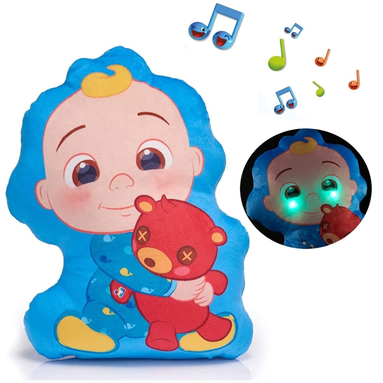 Cocomelon Jjs Musical Sleep Soother Bedtime Night Light Lullaby Pillow Wow Stuff